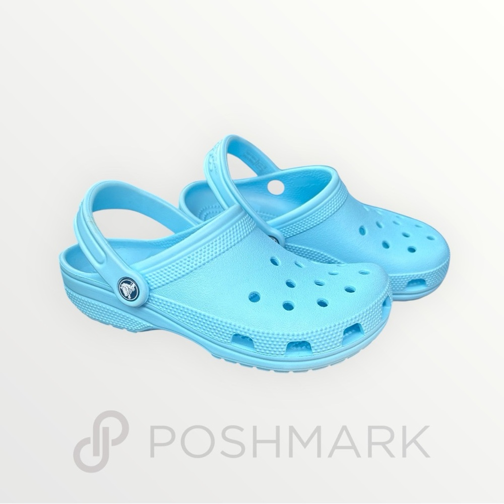 CROCS Light Blue Slip-On Shoes - Womens 6 | Mens 4